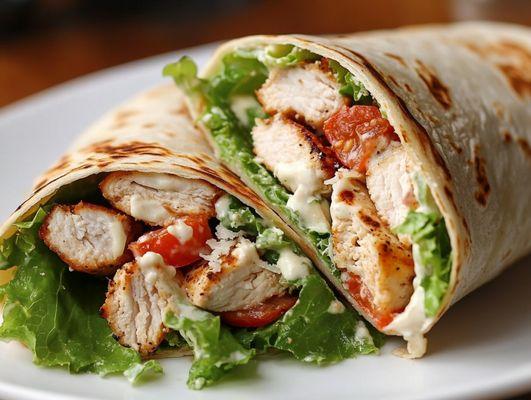 Chicken Caesar wrap