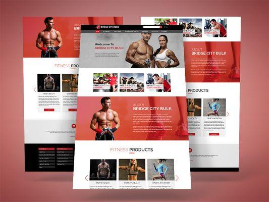 Fitness website design and Development