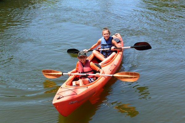 Kids kayaking