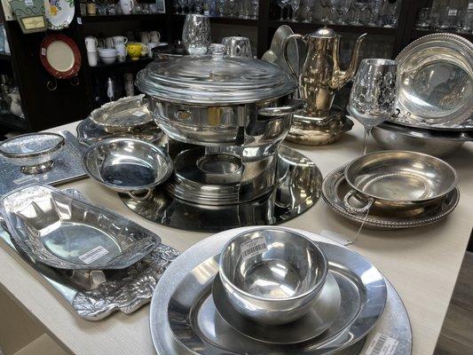 In need of silver items? Check out our fine selection at The Shelter Options Shoppe.