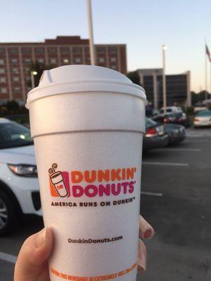 Love my morning coffee and the people that work at Dunkin Donuts every morning! Super friendly!!