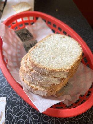 I know it's just bread but it was the good crusty kind, yum