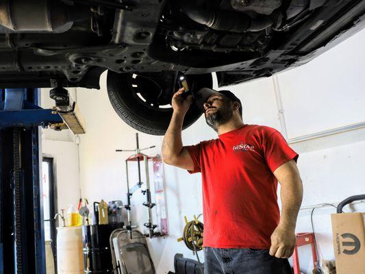 Hi-Star Auto Center is your one-stop family-owned and operated auto repair facility located on the Southeast corner of Hacienda and Decatur