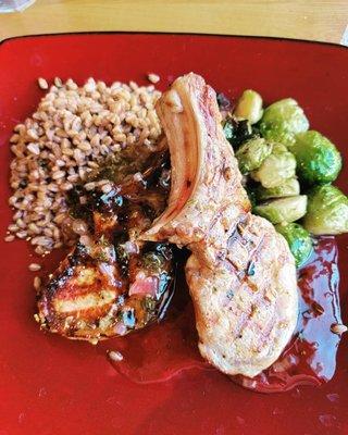 Pork chop dinner