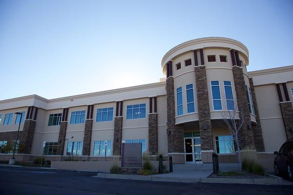 Our beautiful new office is on the second floor, pictured here on the top left.