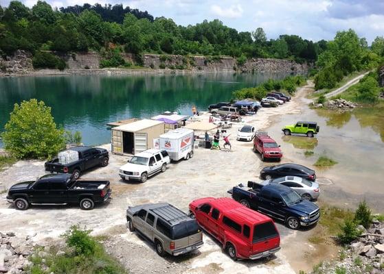 We have our own SCUBA Dive training quarry in Nashville only minutes from downtown.  Come dive with us we train every weekend all summer.