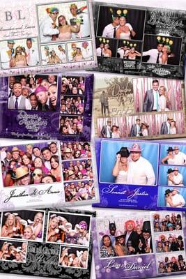 We specialize in creating a photo layouts that best mirrors your wedding theme.  We can even include your engagement photos!