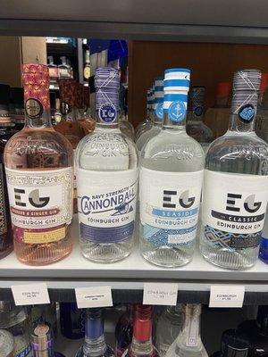 They have Edinburgh Gin!!!! This stuff is so amazing and I've never seen it in America before.