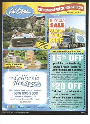 Cal Spas, Coleman Spas, Swim Spas, Truckload Sale!