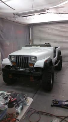 New Paint Job On 1988 Jeep Wrangler