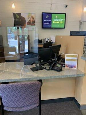 ADA Desk at Teller Line