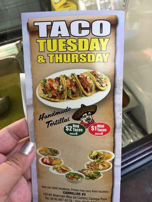 Yay for Taco Tuesday's & Thursdays!