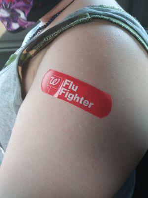 My flu shot bandaid.