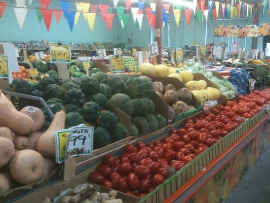 Part of the produce section