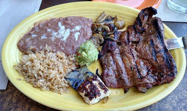 Carne asada specialty plate