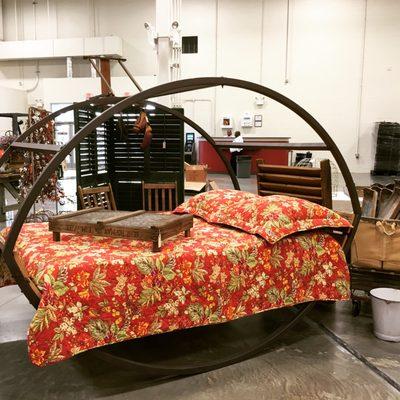 Hand-crafted rocking bed