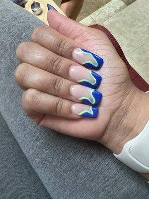 Wrong shape.  Wide nails.  Underneath looks even more horrific.