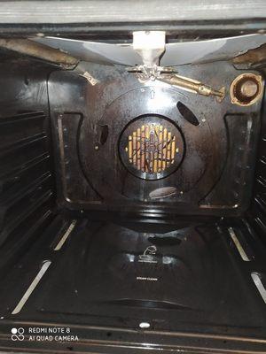 Oven before cleaning