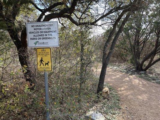 Ancona Trail entrance