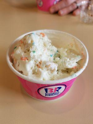 Birthday cake ice cream