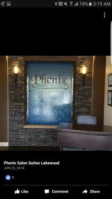 Beautiful lobby entrance at Phenix Salon Suites in Lakewood California