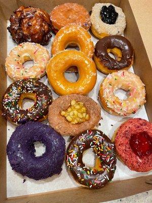 Dozen assorted donuts