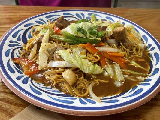 Pancit canton with pork