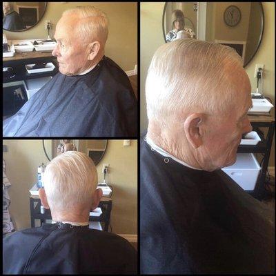 For 65+ clients, haircuts on Monday's are $11