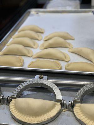 Empanadas in the making!