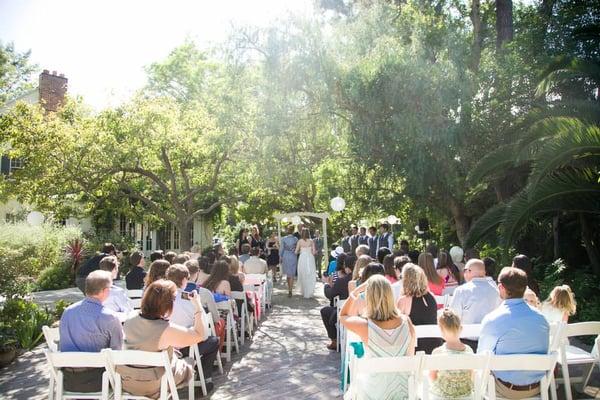 Our ceremony space, set up by Joelle.