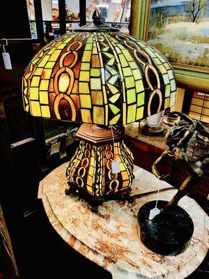 Gorgeous Vintage glass lamps.