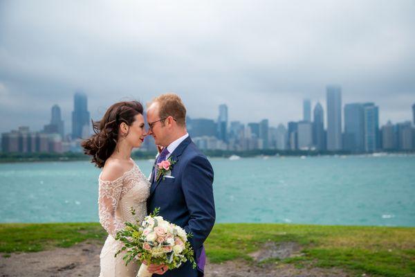 Bridal bouquet and boutonniere.