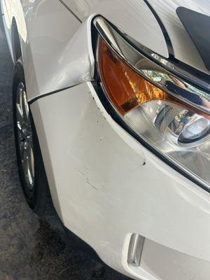 I accidentally hit my bumper on a pillar in my complex