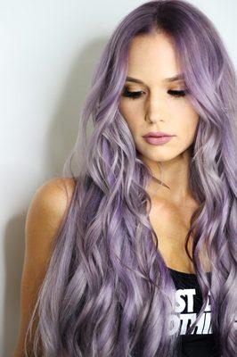 Love the lavender hair.