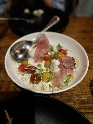 Burrata with Prosciutto