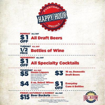 NC Happy Hour Specials!