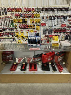 Milwaukee, DeWalt, Irwin, and many other brand name tools.