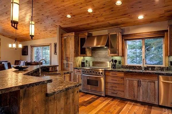 Mountain modern kitchen living:)