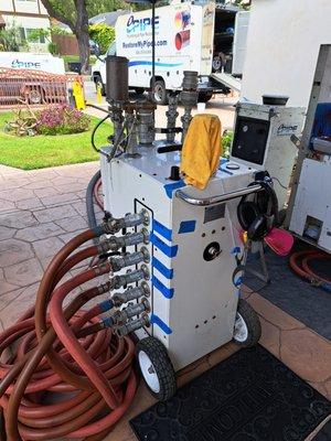 System used to line copper plumbing in our home.