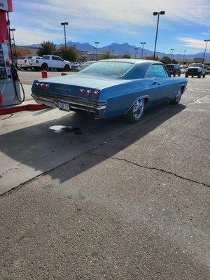 brakes and oil pan on the impala