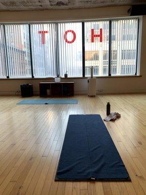 Yoga studio on the 4th floor