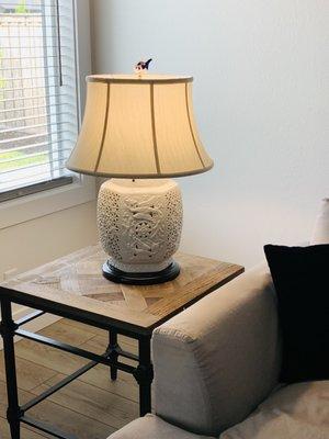 Blanc de Chine table lamp