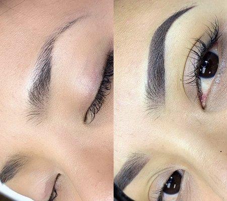 Gorgeous Combo Brows. Love the shape.