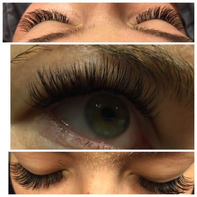 Volume eyelash extensions