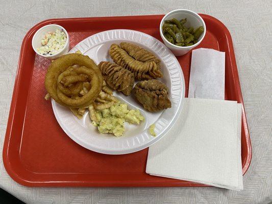 Buffalo Dinner with Multiple Sides