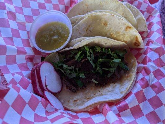 Lengua taco.