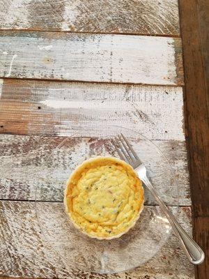 Bacon and egg quiche