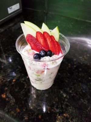 Postres de chia con yogurt