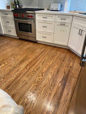 Refinished kitchen floor