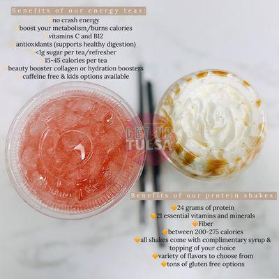 Benefits of our shakes & teas